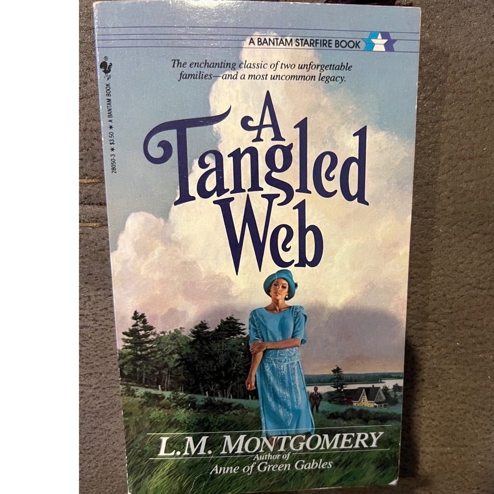 A Tangled Web L.M. Montgomery Bantam Starfire 1989 Paperback with Tiger Bookmark